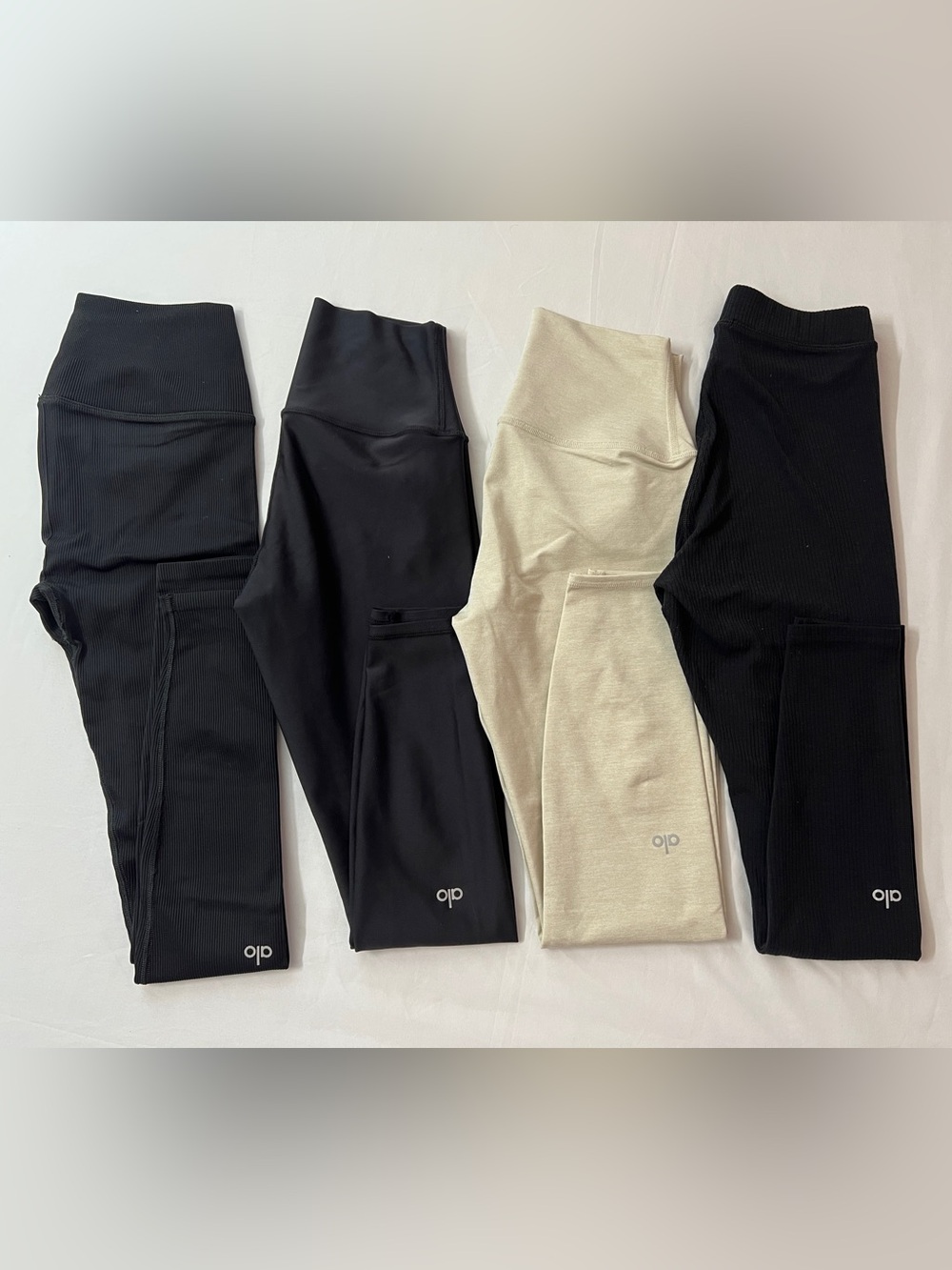 Alo Yoga Airbrush Airlift Seamless Ribbed High Waist Leggings Legging Bundle